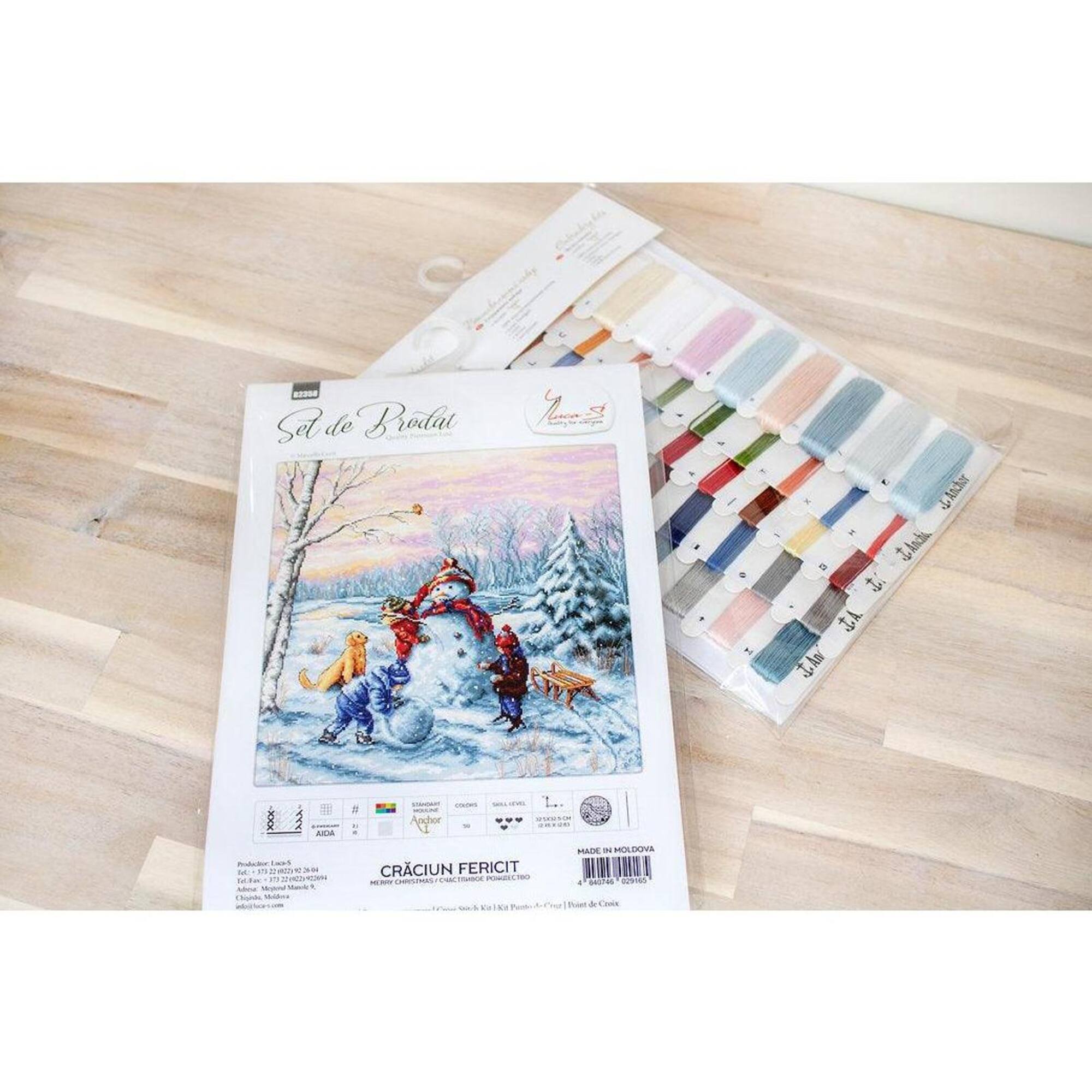 Luca-S Merry Christmas Counted Cross Stitch Kit